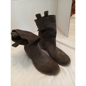 Alberto Fermani Women's Size 8.5 Boots Brown Tortora Umbria Slouch Bootie $475